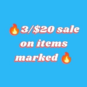🔥3/$20 SALE🔥